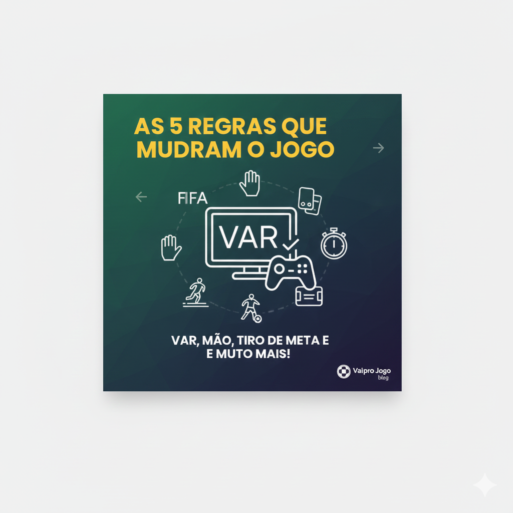 5 Regras do Futebol que mudaram o jogo nos últimos 10 anos