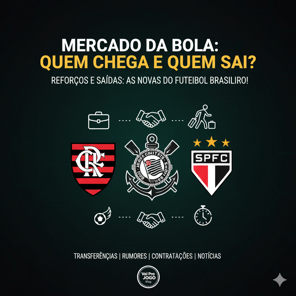 Mercado da Bola 2026: Saídas no Cruzeiro, Santos e Galo